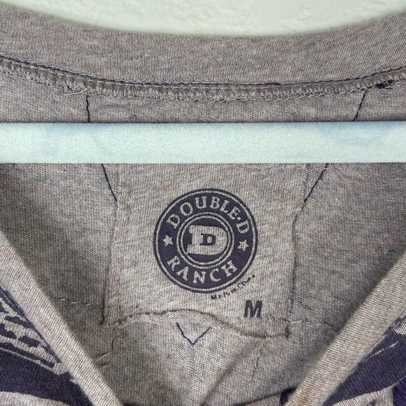 Double D Ranch La Seductora Long Sleeve Tee Grey Size Medium - Picture 3 of 6